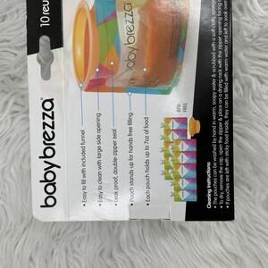 NIB Baby Brezza Reusable Refillable Food Pouches Baby Food Storage Bags
